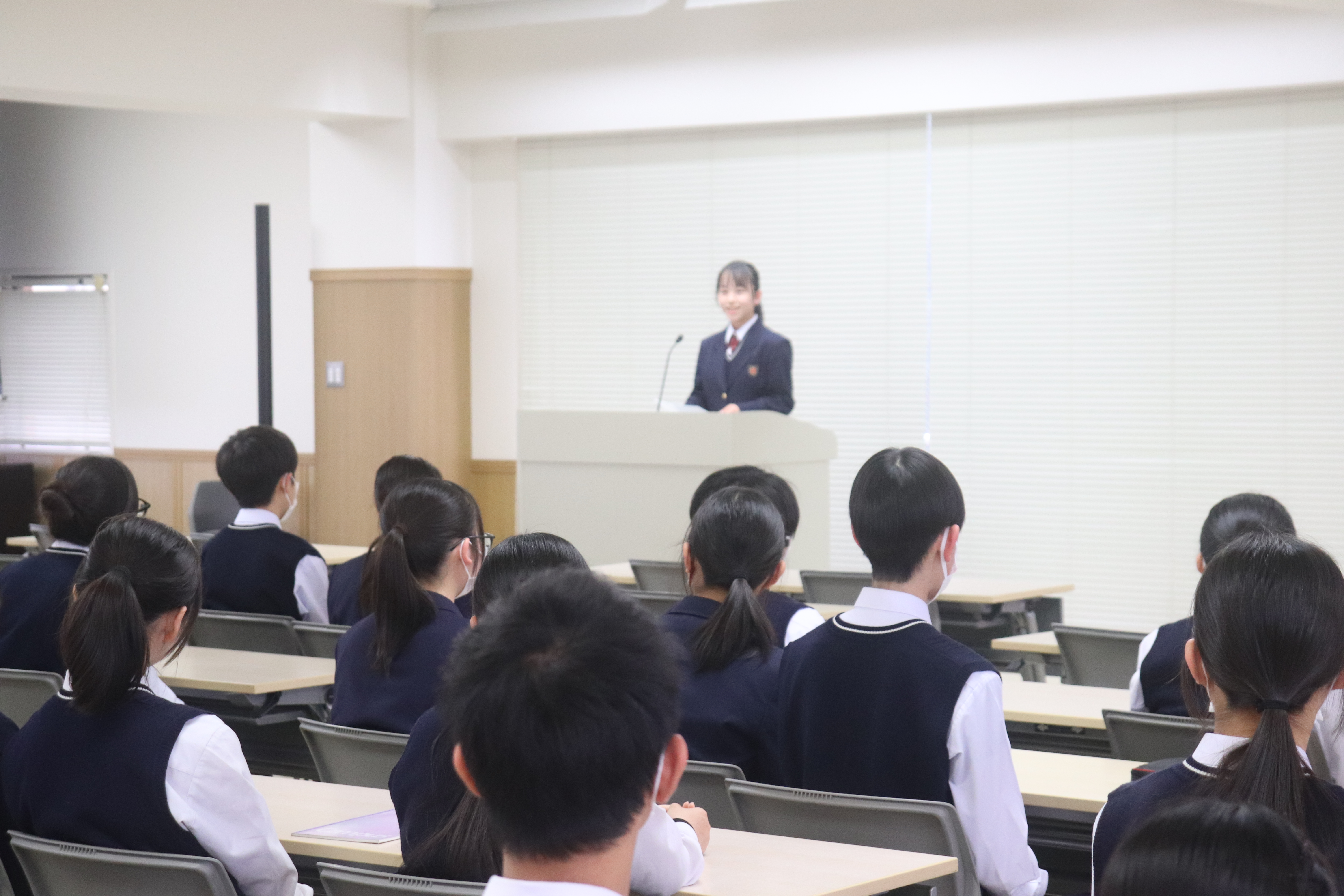 生徒会長あいさつ